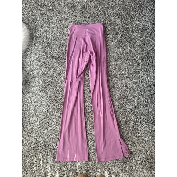 NWOT Lululemon Groove High-Rise Split-Hem Flared Pant Nulu Velvet Dust Size 2 - Picture 7 of 12